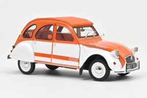 Citroen 2CV Spot Oranje & Wit Norev 1:18 181473 Metaal — afbeelding 2 van 3