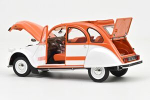 Citroen 2CV Spot Oranje & Wit Norev 1:18 181473 Metaal — afbeelding 3 van 3