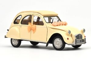 Citroen 2CV Wedding Gift Beige Norev 1:18 181475 Metaal — afbeelding 2 van 3