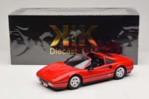 Ferrari 328 GTS Rood Met Zwart Interieur KK-Scale 1:18 KKDC180551 Metaal — afbeelding 7 van 7