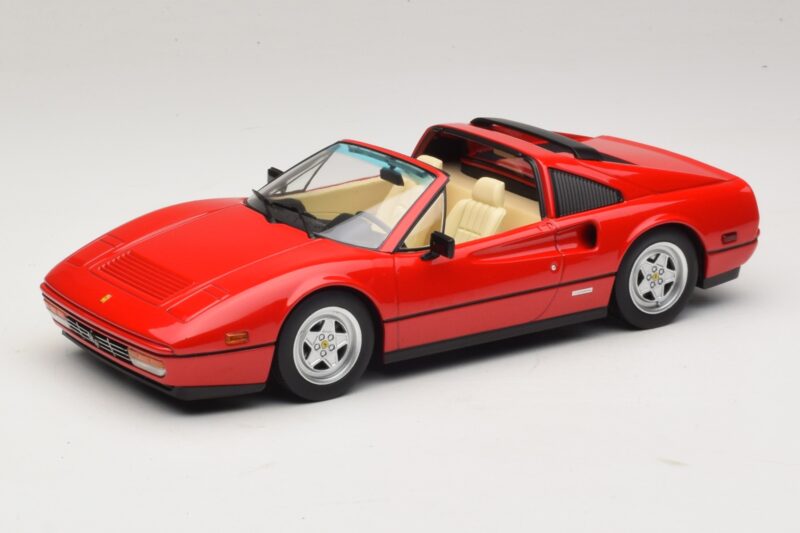Ferrari 328 GTS US-Versie Rood Beverly Hills Cop II Met Beige Interieur KK-Scale 1:18 KKDC181701 Metaal