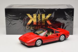 Ferrari 328 GTS US-Versie Rood Beverly Hills Cop II Met Beige Interieur KK-Scale 1:18 KKDC181701 Metaal — afbeelding 7 van 7