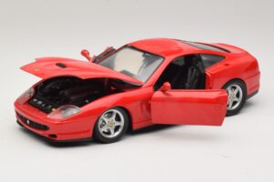 Ferrari 550 Maranello Rood Majorette 1:18 5974 Metaal — afbeelding 2 van 8