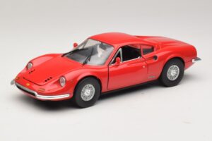 Ferrari Dino 246 Rood Majorette 1:18 5271 Metaal