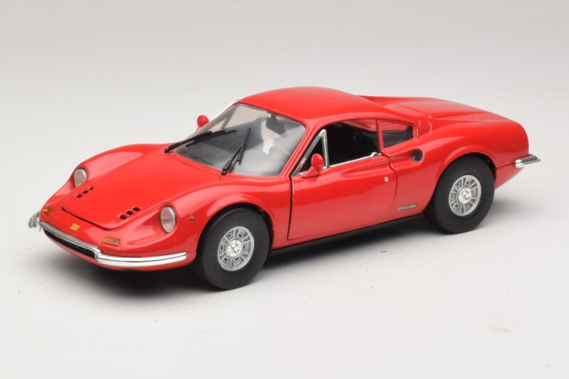 Ferrari Dino 246 Rood Majorette 1:18 5271 Metaal