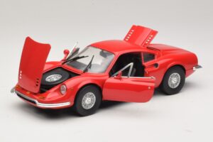 Ferrari Dino 246 Rood Majorette 1:18 5271 Metaal — afbeelding 2 van 8