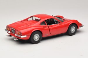 Ferrari Dino 246 Rood Majorette 1:18 5271 Metaal — afbeelding 3 van 8