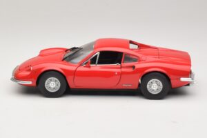 Ferrari Dino 246 Rood Majorette 1:18 5271 Metaal — afbeelding 4 van 8