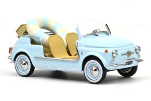 Fiat 500 Jolly Blauw Norev 1:18 187793 Metaal