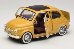 Fiat 500 Geel Solido 1:18 8042 Metaal — afbeelding 2 van 8