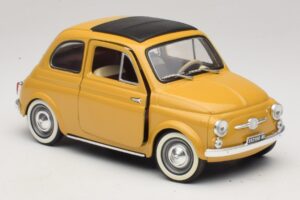 Fiat 500 Geel Solido 1:18 8042 Metaal — afbeelding 6 van 8