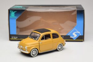 Fiat 500 Geel Solido 1:18 8042 Metaal — afbeelding 8 van 8