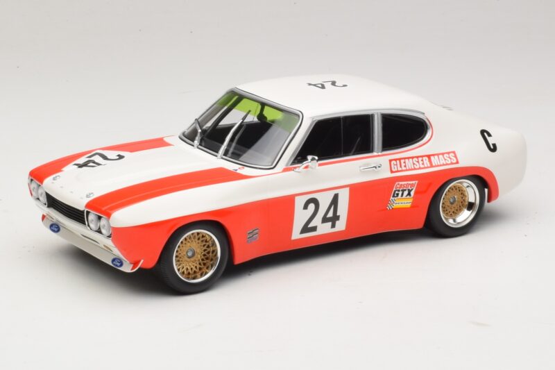 Ford Capri RS 2600 #24 D. Glemser / J. Mass 9 Hours of Kyalami Class Winner 1971 Minichamps 1:18 155718509 Metaal