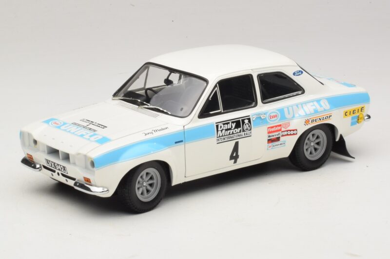 Ford Escort Mk1 RS1600 #4 R. Clark / T. Mason Winners RAC Rally 1972 Minichamps 1:18 100728104 Metaal