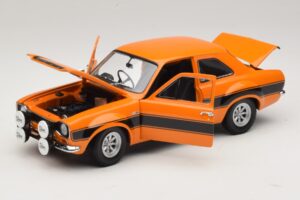 Ford Escort Mk1 RS1600 AVO Oranje Met Zwarte Strepen Minichamps 1:18 100688104 Metaal — afbeelding 2 van 8