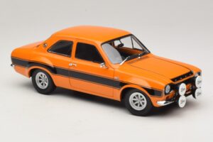 Ford Escort Mk1 RS1600 AVO Oranje Met Zwarte Strepen Minichamps 1:18 100688104 Metaal — afbeelding 6 van 8