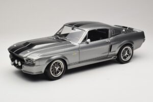 Ford Mustang Shelby GT500 Eleanor Grijs Metallic & Zwart KK-Scale 1:12 KKDC120171 Metaal