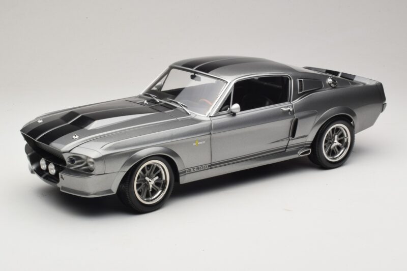 Ford Mustang Shelby GT500 Eleanor Grijs Metallic & Zwart KK-Scale 1:12 KKDC120171 Metaal
