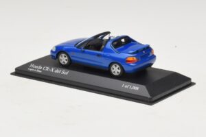 Honda CR-X del Sol EG2 Blauw Metallic Minichamps 1:43 400161931 Metaal — afbeelding 3 van 5