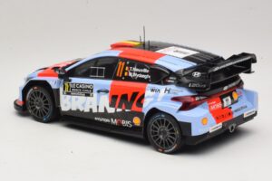 Hyundai i20 N Rally1 #11 T. Neuville / M. Wydaeghe Rally Monte Carlo 2026 IXO 1:18 18RMC270B Metaal — afbeelding 5 van 6