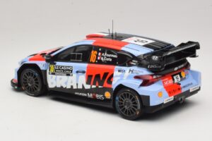 Hyundai i20 N Rally1 #16 A. Fourmaux / A. Coria Rally Monte Carlo 2026 IXO 1:18 18RMC270A Metaal — afbeelding 5 van 6