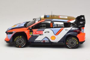Hyundai i20 N Rally1 #8 O. Tanak / M. Jarveoja Rally Portugal 2025 IXO 1:18 18RMC251A Metaal — afbeelding 3 van 6