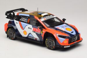 Hyundai i20 N Rally1 #8 O. Tanak / M. Jarveoja Rally Portugal 2025 IXO 1:18 18RMC251A Metaal — afbeelding 4 van 6