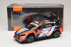 Hyundai i20 N Rally1 #8 O. Tanak / M. Jarveoja Rally Portugal 2025 IXO 1:18 18RMC251A Metaal — afbeelding 6 van 6