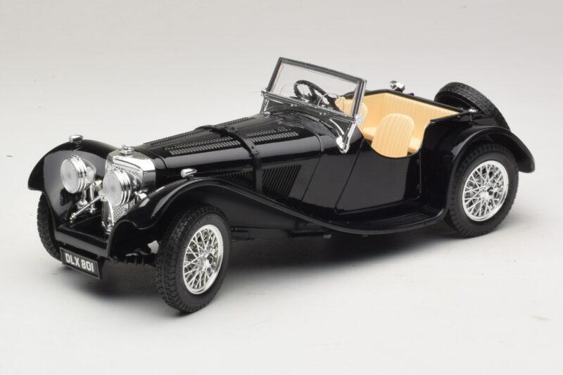 Jaguar SS100 Roadster Zwart Bburago 1:18 3006-M3 Metaal