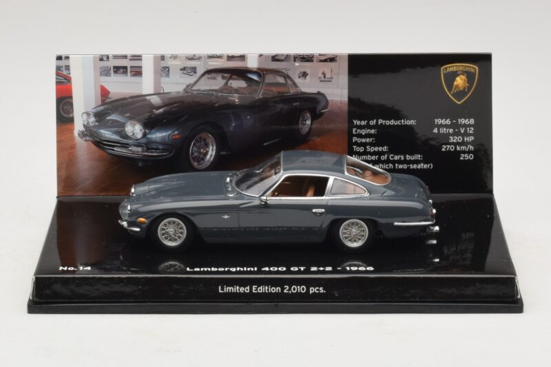 Lamborghini 400 GT 2+2 Grijs Minichamps 1:43 436103310 Metaal