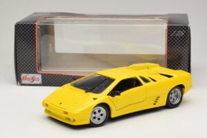 Lamborghini Diablo Geel Maisto 1:18 32803 Metaal — afbeelding 8 van 8