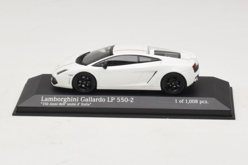 Lamborghini Gallardo LP550-2 Tricolore Wit Minichamps 1:43 400103801 Metaal