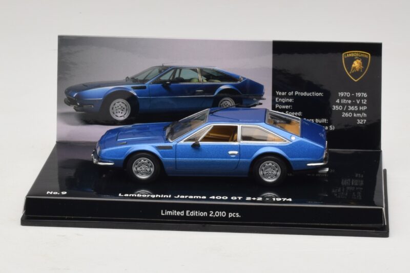 Lamborghini Jarama 400 GTS Blauw Minichamps 1:43 436103400 Metaal