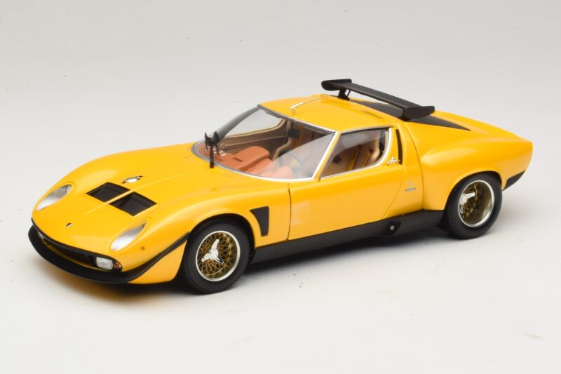 Lamborghini Miura SVR Geel & Zwart Kyosho 1:18 08319GY Metaal