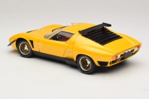 Lamborghini Miura SVR Geel & Zwart Kyosho 1:18 08319GY Metaal — afbeelding 7 van 8