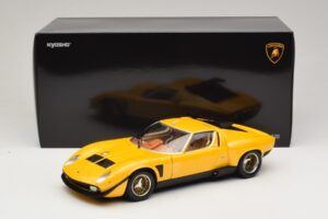 Lamborghini Miura SVR Geel & Zwart Kyosho 1:18 08319GY Metaal — afbeelding 8 van 8