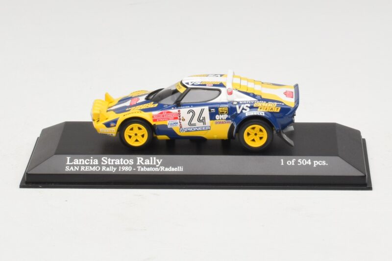 Lancia Stratos Rally #24 F. Tabaton / Radaelli San Remo Rally 1980 Minichamps 1:43 430801224 Metaal