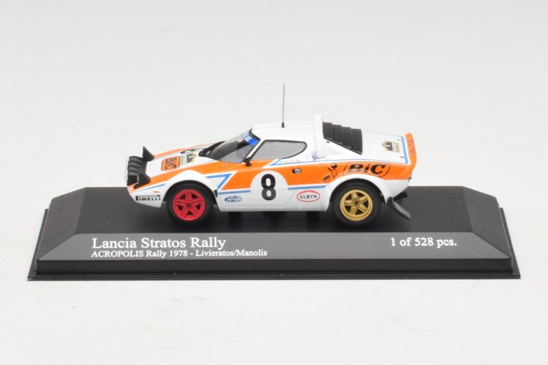 Lancia Stratos Rally #8 Livieratos / Manolis Acropolis Rally 1978 Minichamps 1:43 430781208 Metaal