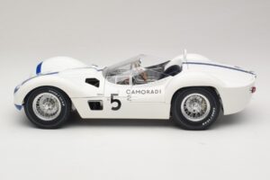 Maserati Tipo 61 #5 Camoradi S. Moss / D. Gurney 1000km Nurburgring Winner 1960 Minichamps 1:12 120601205 Metaal — afbeelding 4 van 8