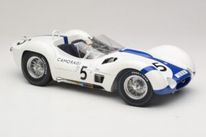 Maserati Tipo 61 #5 Camoradi S. Moss / D. Gurney 1000km Nurburgring Winner 1960 Minichamps 1:12 120601205 Metaal — afbeelding 6 van 8