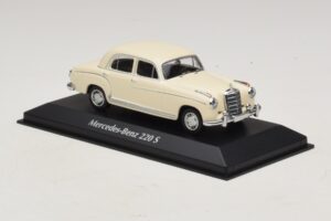 Mercedes 220 S W180 Wit Maxichamps 1:43 940033000 Metaal — afbeelding 3 van 5