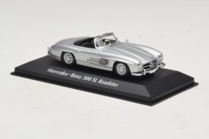 Mercedes 300 SL W198 Roadster Zilver Maxichamps 1:43 940039030 Metaal — afbeelding 3 van 5
