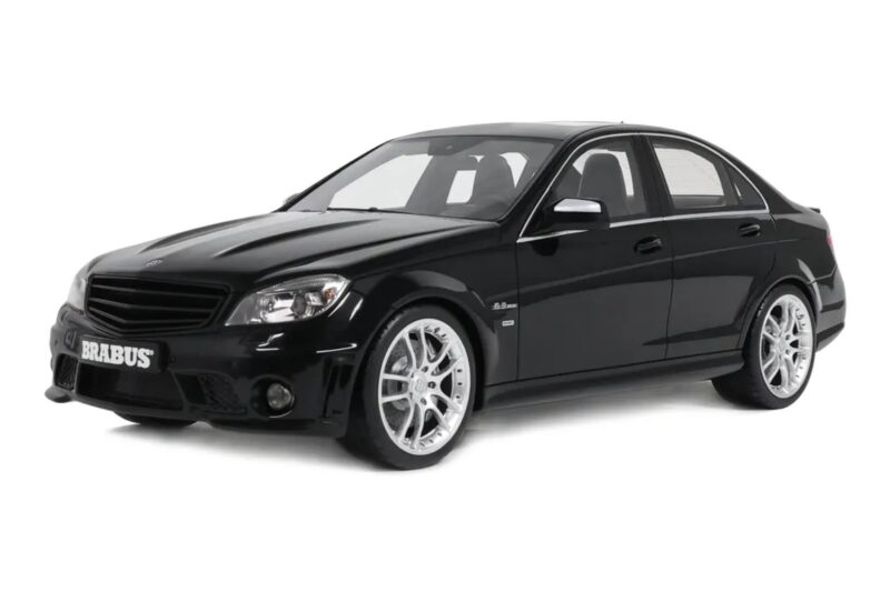 Mercedes C63 AMG W204 Brabus B63S Obsidian Black GT Spirit 1:18 GT582 Hars