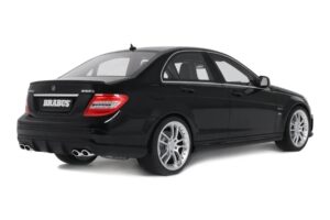 Mercedes C63 AMG W204 Brabus B63S Obsidian Black GT Spirit 1:18 GT582 Hars — afbeelding 2 van 5