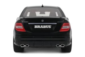 Mercedes C63 AMG W204 Brabus B63S Obsidian Black GT Spirit 1:18 GT582 Hars — afbeelding 5 van 5