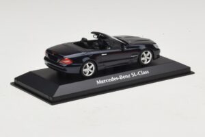 Mercedes SL R230 Blauw Metallic Maxichamps 1:43 940037531 Metaal — afbeelding 2 van 5