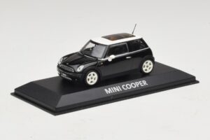 Mini Cooper S R53 Zwart Met Panoramadak Minichamps 1:43 MINI022 Metaal — afbeelding 2 van 4