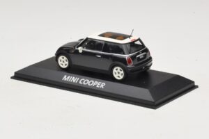 Mini Cooper S R53 Donkergroen Met Panoramadak Minichamps 1:43 MINI015 Metaal — afbeelding 3 van 4