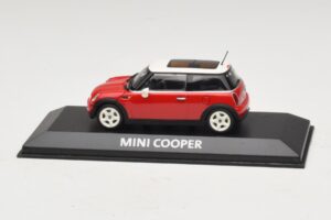 Mini Cooper S R53 Rood Met Panoramadak Minichamps 1:43 MINI024 Metaal