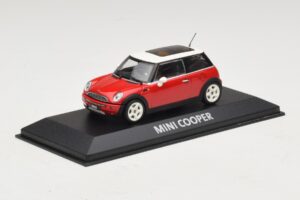 Mini Cooper S R53 Rood Met Panoramadak Minichamps 1:43 MINI024 Metaal — afbeelding 2 van 5
